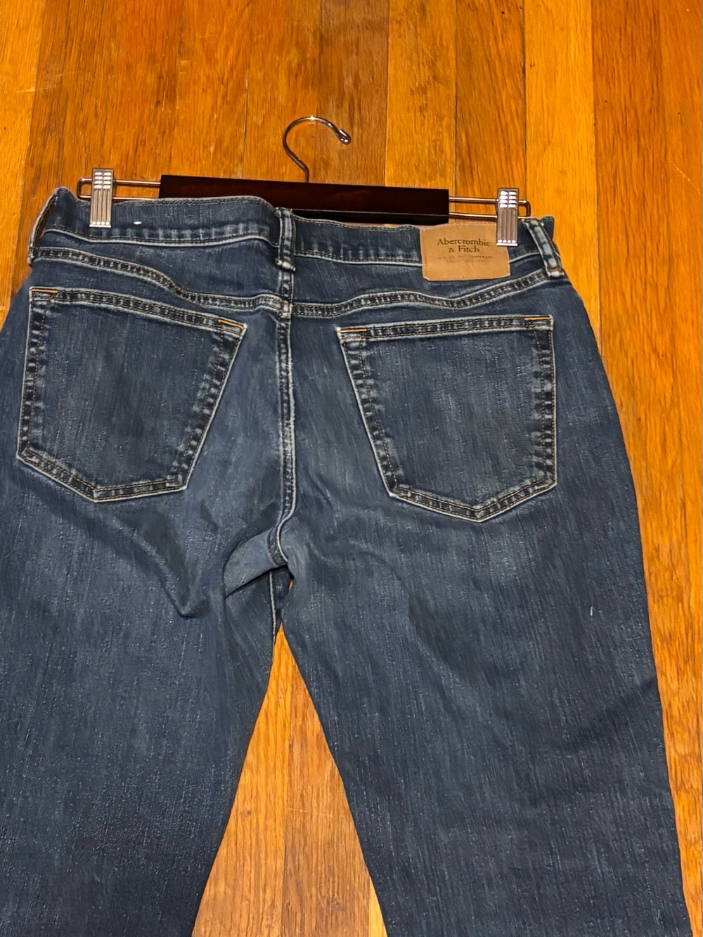 Abercrombie &‎ Fitch Men’s Dark Blue Skinny Jeans    W 32 L 32 - Picture 6 of 8